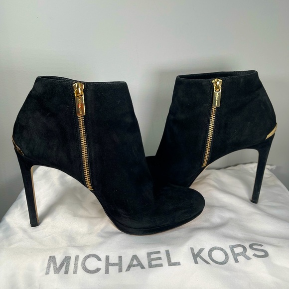 .MICHAEL KORS Suede Stiletto Ankle Boots - Picture 2 of 12